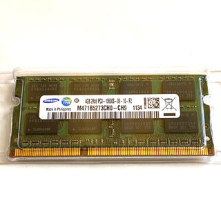 サムスン(SAMSUNG)のノートPC用メモリ SO-DIMM 4GB DDR3-1333(PCパーツ)