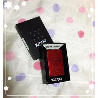 ジッポー(ZIPPO)のZIPPO キャンディカラー アップルレッド(タバコグッズ)