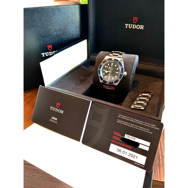 価格改定！tudor 79030B ブラックベイ58 ブルー　短期使用 美品