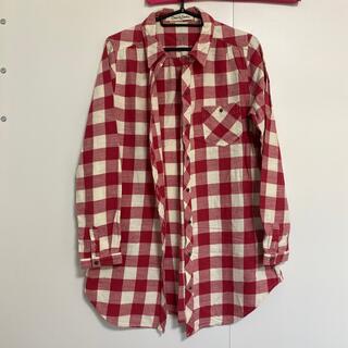 セポ(CEPO)の赤　ビッグチェックシャツ(シャツ/ブラウス(長袖/七分))