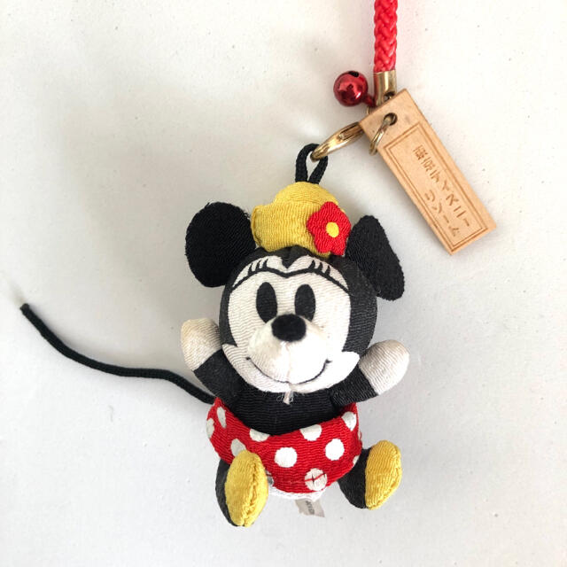 Disney(ディズニー)の【Disney】新品◆ミニーマウスチャーム ちりめん 和 チャーム ディズニー エンタメ/ホビーのおもちゃ/ぬいぐるみ(キャラクターグッズ)の商品写真