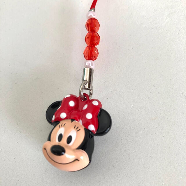 Disney(ディズニー)の【Disney】新品◆ミニーマウス鈴ストラップ チャーム ディズニーランド エンタメ/ホビーのおもちゃ/ぬいぐるみ(キャラクターグッズ)の商品写真