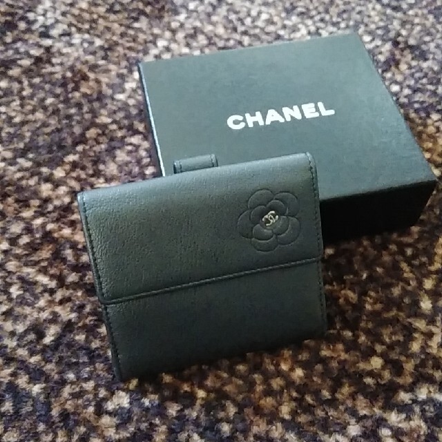 最低価格の CHANEL - 値下げ!!CHANELカメリア折財布 財布 - staging