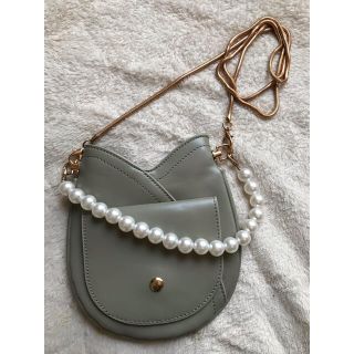 ザラ(ZARA)のパールチェーン　ポシェット(ショルダーバッグ)