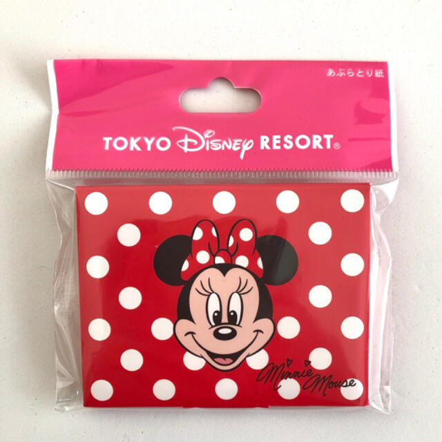 Disney(ディズニー)の【Disney】新品◆ミニーマウスミラー付あぶらとり紙 ディズニーランド  エンタメ/ホビーのおもちゃ/ぬいぐるみ(キャラクターグッズ)の商品写真