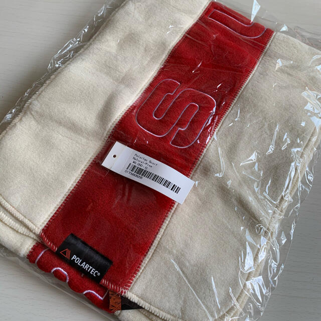 supreme polartec logo scarf red 新品 マフラー