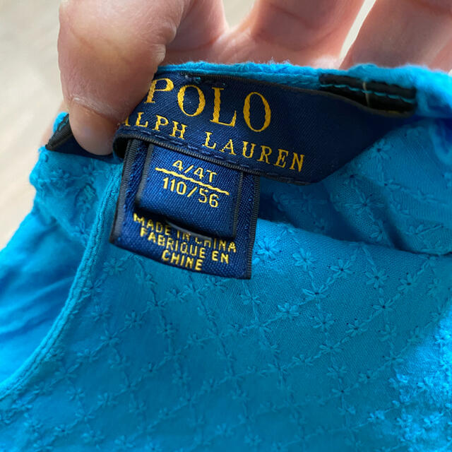 POLO RALPH LAUREN(ポロラルフローレン)のポロラルフローレン、女の子、ノースリーブ、110センチ キッズ/ベビー/マタニティのキッズ服女の子用(90cm~)(Tシャツ/カットソー)の商品写真