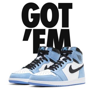 ナイキ(NIKE)のNIKE AJ1 UNIVERSITY BLUE 25.5cm 新品未使用 (スニーカー)