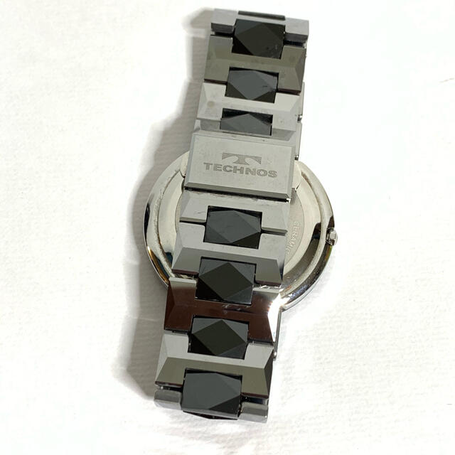 TECHNOS(テクノス)のTECHNOS セラミック　タングステン  サファイア　腕時計　電池切れ レディースのファッション小物(腕時計)の商品写真