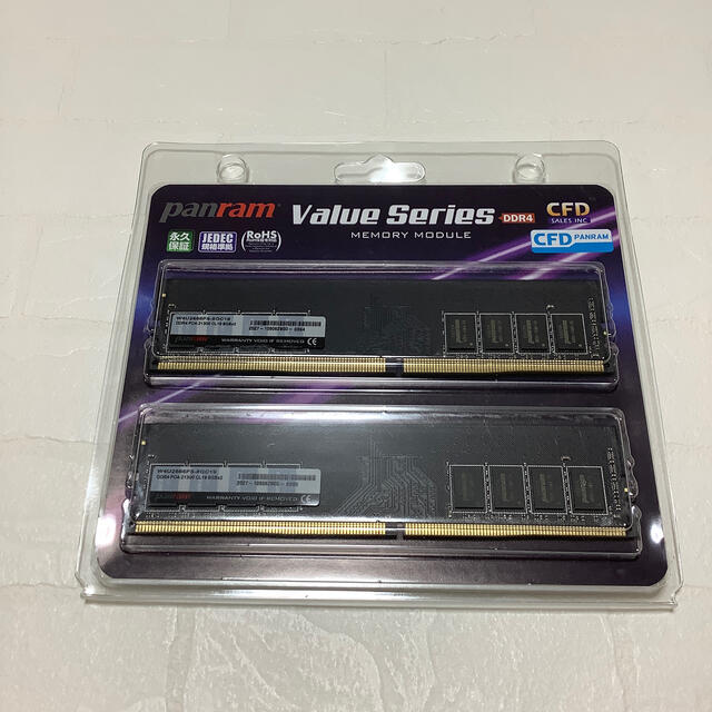 DDR4 PC-21300 CL19 8GB×2新品未開封　送料込 スマホ/家電/カメラのPC/タブレット(PCパーツ)の商品写真