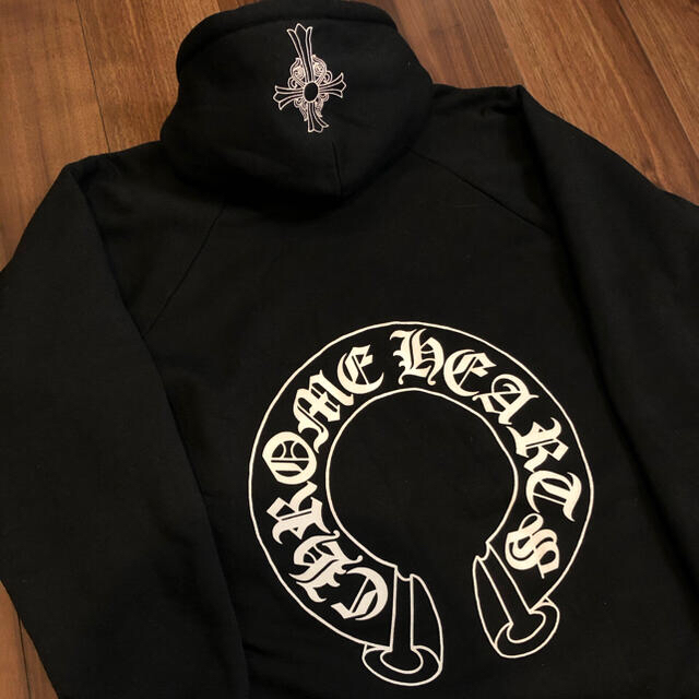 美品‼︎ CHROME HEARTS クロムハーツ パーカー BLACK 黒