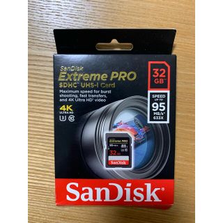 サンディスク(SanDisk)のサンディスク　32GB SDカード　新品未使用(PC周辺機器)