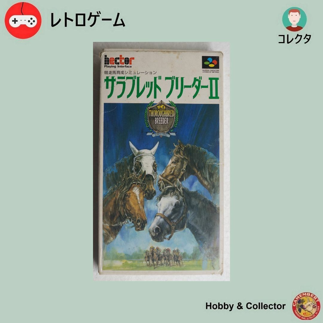 スーパーファミコン(スーパーファミコン)のSFC サラブレッドブリーダーII ( #1291 ) エンタメ/ホビーのゲームソフト/ゲーム機本体(家庭用ゲームソフト)の商品写真