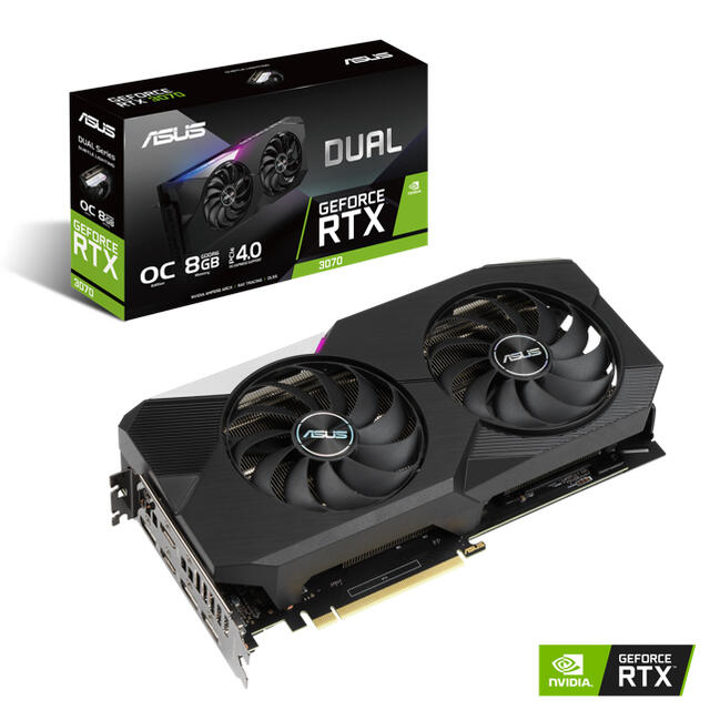 ASUS GeForce DUAL-RTX3070-O8G グラフィックボード