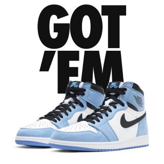 ナイキ(NIKE)のNIKE AIR JORDAN1 UNIVERSITY BLUE 28cm(スニーカー)