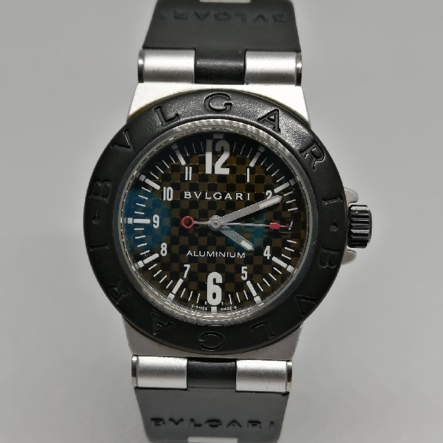 超爆安  BVLGARI ブルガリ　腕時計　アルミニウム　型番AL32TA　ボーイズサイズ　最終価格 - 腕時計(アナログ)