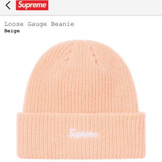 シュプリーム(Supreme)のSupreme loose gauge Beanie beige ピンクベージュ(ニット帽/ビーニー)