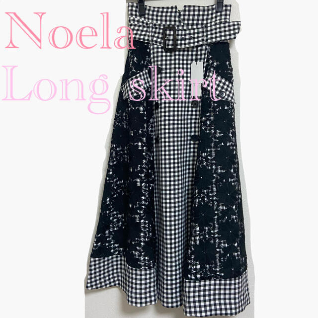 Noela レースミックストレンチスカート