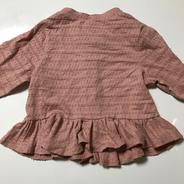 petit main(プティマイン)の美品♡プティマイン　フリルカーディガン　100 キッズ/ベビー/マタニティのキッズ服女の子用(90cm~)(カーディガン)の商品写真