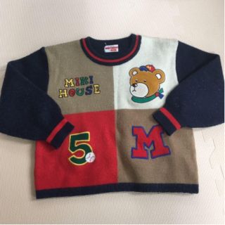 【美品・希少】OLD MIKIHOUSE ミキハウス セーター 男の子柄 90