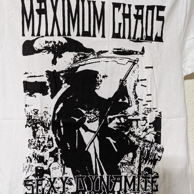 SEXY DYNAMITE(セクシーダイナマイト)のMAXIMUM CHAOSプリントTシャツ メンズのトップス(Tシャツ/カットソー(半袖/袖なし))の商品写真