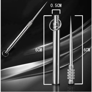爪楊枝 チタン材料 軽量 EDCアウトドア用具 防犯 防犯護身 防水(防災関連グッズ)