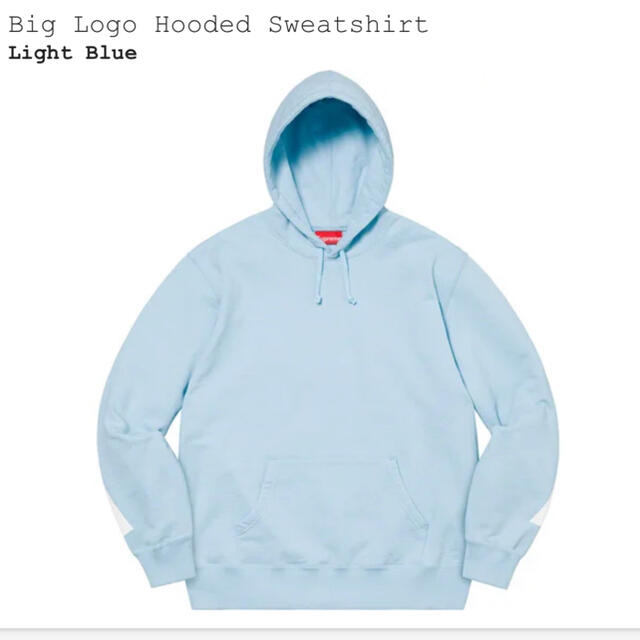 supreme big logo hooded sweatshirt Lサイズ