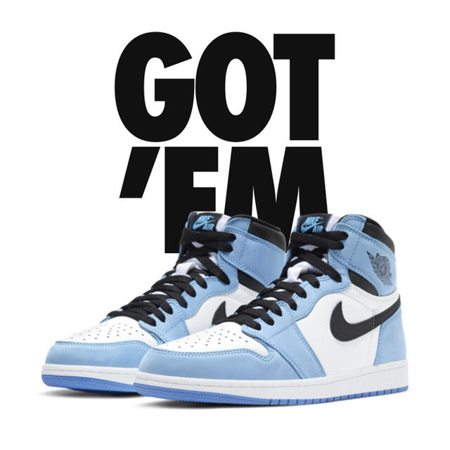 AIR JORDAN 1 OG UNIVERSITY BLUE 29 cm - スニーカー