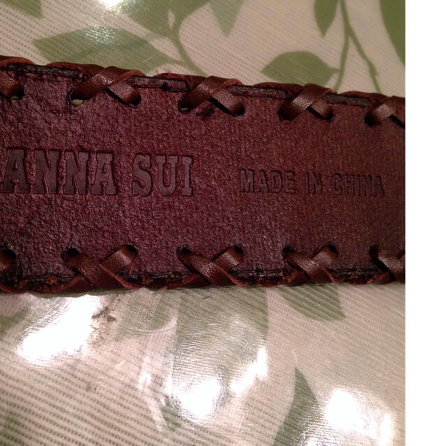 ANNA SUI(アナスイ)のANNA SUI 革ベルト レディースのファッション小物(ベルト)の商品写真