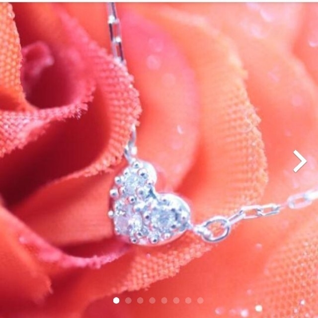 トクトク　美品　高級　プリンセス　ネックレス　ダイヤモンド　０．１０　カラット レディースのアクセサリー(ネックレス)の商品写真