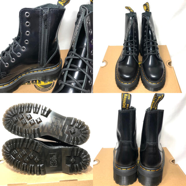 Dr.Martens(ドクターマーチン)の【新品】ドクターマーチン 8ホール ブーツ 厚底 ブラック JADON 24.0 レディースの靴/シューズ(ブーツ)の商品写真