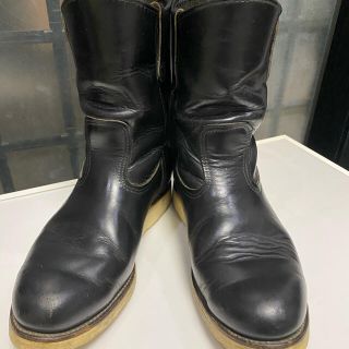 レッドウィング(REDWING)のREDWING レッドウィング ペコス　黒　バイク　ハーレー(ブーツ)