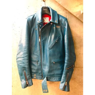 税込】 ライトニング Leathers Lewis ルイスレザー ブルー 青羽 革 税込】 ライトニング Leathers Lewis ルイスレザー ブルー 青羽 革