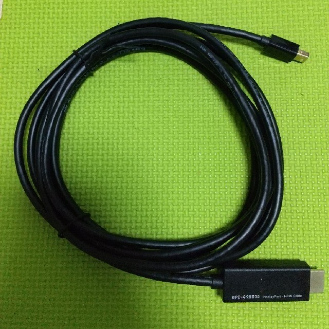 Mini DisplayPort ケーブル スマホ/家電/カメラのテレビ/映像機器(映像用ケーブル)の商品写真