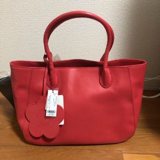 マリークワント(MARY QUANT)のマリークワント　赤ピンクバッグ(ハンドバッグ)