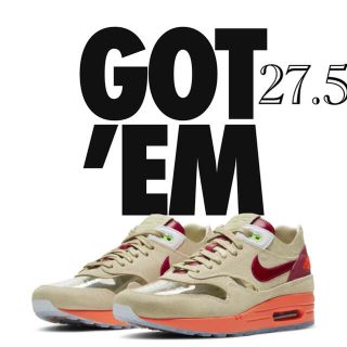 ナイキ(NIKE)のクロット エアマックス1 CLOT AIR MAX 1 27.5cm(スニーカー)