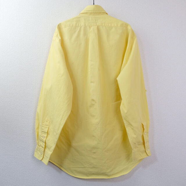 Ralph Lauren(ラルフローレン)の90s USA古着　ポロ　ラルフローレン 刺繍ロゴ BDシャツ　イエロー L メンズのトップス(シャツ)の商品写真