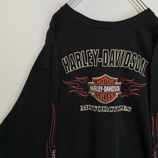 ハーレーダビッドソン(Harley Davidson)のハーレーダビッドソン　HARLEY-DAVIDSON ロングTシャツ　ハーレー(Tシャツ/カットソー(七分/長袖))