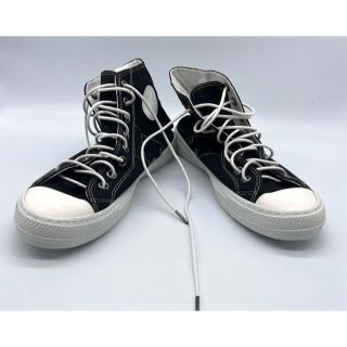 マルタンマルジェラ1 ×コンバース CONVERSE  141957C ペンキ加工ハイカットレザースニーカー メンズ 26.5cm