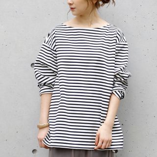 ビューティアンドユースユナイテッドアローズ(BEAUTY&YOUTH UNITED ARROWS)のボーダーBIGプルオーバー　★プー♡様専用★(カットソー(長袖/七分))