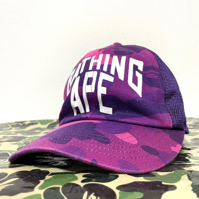 A・BATHING APE 紫カモ L