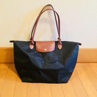 ロンシャン(LONGCHAMP)のLongchamp トートバッグ　ブラック / 黒(トートバッグ)