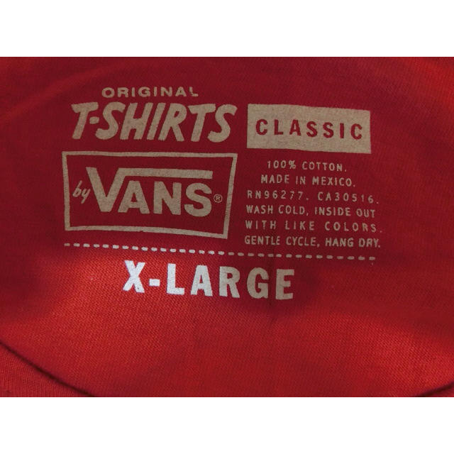 VANS(ヴァンズ)のUSA購入 バンズ【Vans】イラストプリント タンクトップUS XL RED メンズのトップス(タンクトップ)の商品写真