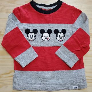 ベビーギャップ(babyGAP)のベビーギャップ　ボーダーミッキープリント(シャツ/カットソー)