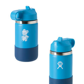 ファミリア(familiar)の新品⭐︎ファミリア　ハイドロフラスク　ステンレスボトル　ストロー　ブルー　水筒(水筒)