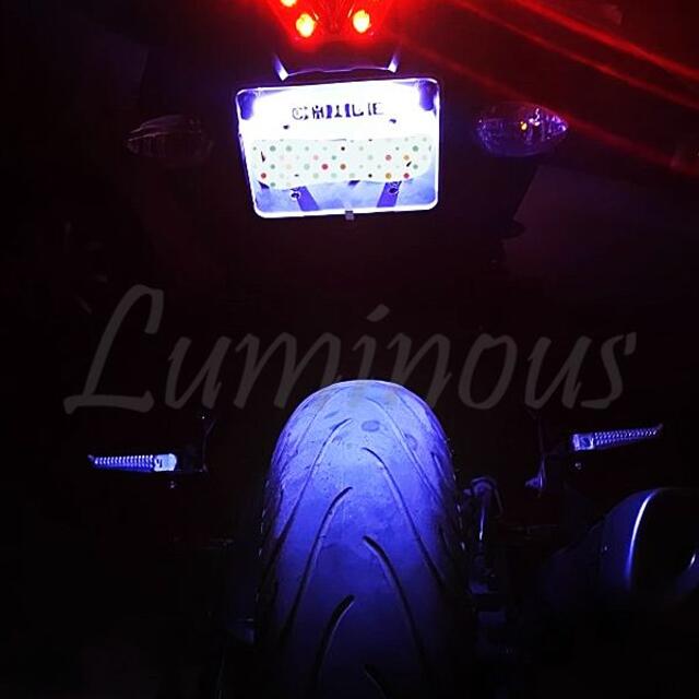 S 爆光 SMD LEDナンバーボルト LEDナンバー灯 M6仕様 自動車/バイクのバイク(パーツ)の商品写真