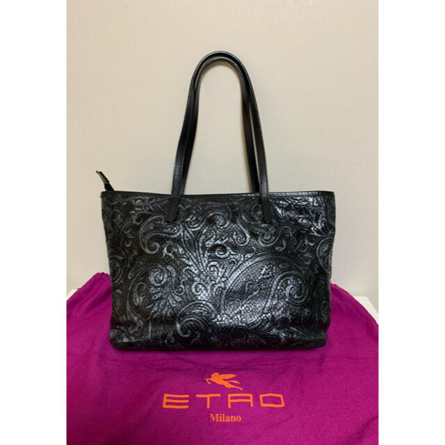 鑑定済み 美品 ETRO エトロ マルゴット ペイズリー トートバッグ レザー | フリマアプリ ラクマ