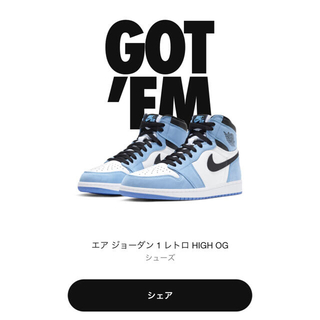 ナイキ(NIKE)のNIKE AIR JORDAN 1 ナイキ　エアジョーダン 1 新品(スニーカー)