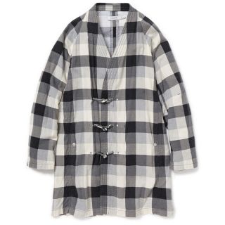 ノンネイティブ(nonnative)のnonnative MASTER COAT NEL BLOCK CHECK (ノーカラージャケット)