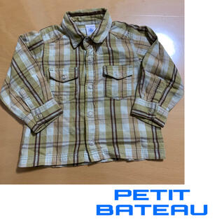 プチバトー(PETIT BATEAU)のプチバトー　チェックシャツ(シャツ/カットソー)